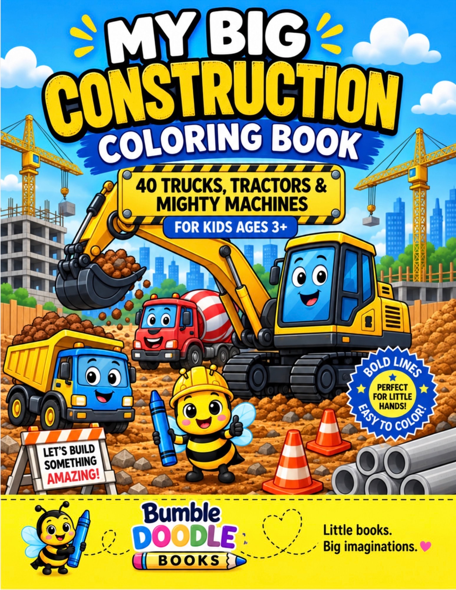 My BIG Construction Coloring Book